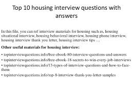 Top 10 Housing Interview Questions With Answers Intervjufragor Fraga