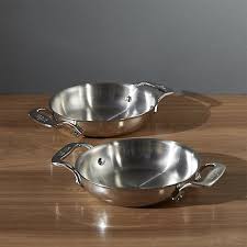 All Clad Stainless 6 Gratins Set Of Two Reviews Crate And Barrel Cookware Set Stainless Steel Crate And Barrel Safest Cookware