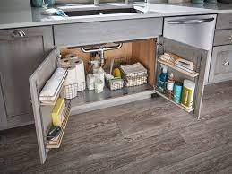 This would give you the measurements on how much self stick linoleum you will need. The Tricks To Using Your Under Sink Area For Kitchen Storage