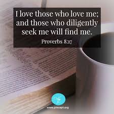Proverbs 8 17 I Love Those Who Love Me And Those Who Diligently Seek Me Will Find Me Proverbs 8 Proverbs Verses