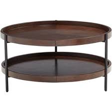 Elm Lane Taos Brown Wood Round Coffee Table Target In 2020 Round Wood Coffee Table Coffee Table Contemporary Coffee Table