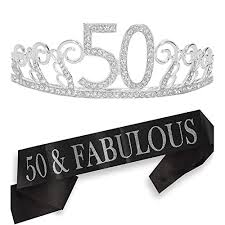 Want more gift ideas for her 50th birthday? Buy 50 Birthday Gifts For Women 50 Bday Decorations For Women 50th Sash For Women 50th Tiara And Sash 50th Bday Decorations 50th Tiara 50th Birthday 50th Bday 50 Crown For Women 50th Birthday Crown Online In Indonesia B079ygntr1