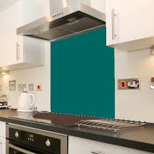 Photo Of The Day Glass Splashback In Ral Colour 5021 Water