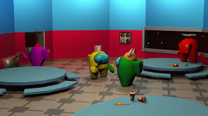 Someone has probably already done this but here s a zoom background amongus. Addison Moyer Among Us Skeld Cafeteria