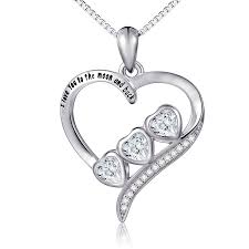 S925 Sterling Silver I Love You To The Moon And Back Cz Heart Shape Pendant Necklace Box Chain 18 Jewelry Heart Shaped Pendant Necklace Heart Jewelry Heart Shape Pendant