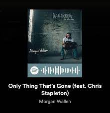 Morgan Wallen Only Thing That S Gone Spotify In 2021 Country Songs Songs Spotify