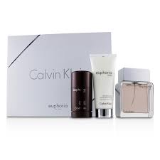 Calvin Klein Euphoria Men Coffret Eau De Toilette Spray 100ml 3 4oz Deodorant Stick 75g 2 6oz After Shave Balm 100ml 3 4oz White Box 3pcs M Sets Coffrets Free Worldwide Shipping