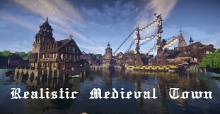 Realistic Medieval Town 15th 16th Century With Interior Download Soon Minecraft Medieval Minecraft Blueprints Minecraft Structures