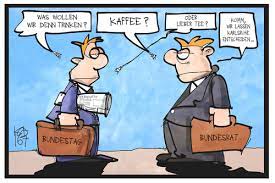 Der bundesrat lenkt die schweiz, leitet die verwaltung, schlägt gesetze vor und vollzieht sie. Erbschaftssteuer Von Kostas Koufogiorgos Politik Cartoon Toonpool