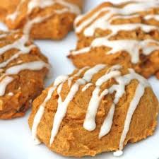 Pumpkin Cookies Glazed Soft Cakey No Raisins Or Chips Soft Pumpkin Cookies Pumpkin Recipes Pumpkin Cookies Easy