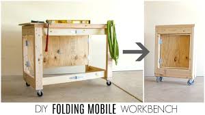 Milwaukee high capacity 52 in. Diy Folding Mobile Workbench Youtube