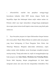 Dengan berakhirnya persembahan itu tadi, maka sampai di sinilah sahaja majlis pada malam ini. Teks Ucapan Ketua Pengarah Program Majlis Makan Malam