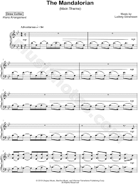 Download ludwig göransson the mandalorian (from star wars: Drew Collier Star Wars The Mandalorian Main Theme Sheet Music Piano Solo In G Minor Download Print Sku Mn0204615