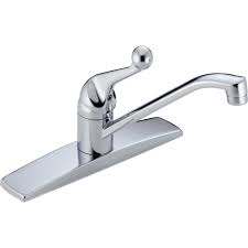 This delta® faucet provides a practical, hardworking solution that will stand the test of time, every time. Delta Classic Standard Simple Single Handle Kitchen Faucet In Chrome 6 Faucetlist Com