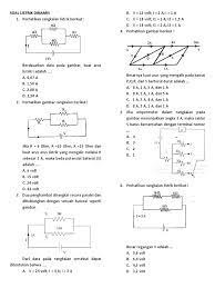 Kumpulan soal dan pembahasan fisika listrik statis potensial listrik. Soal Listrik Dinamis