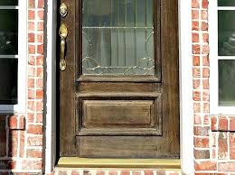 I like to remove the door and lay it flat on either a work table or two saw horses. How To Restain A Door Without Removing It Abbotts At Home