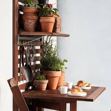 Applaro Wall Panel Gate Leg Table Outdoor Brown Stained 80x62x158 Cm Ikea Outdoor