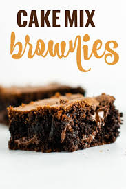Brownies Made Out Of Chocolate Cake Mix All You Need Is Just 5 Ingredients And 5 Minutes To Prep These Brownies In 2020 Cake Mix Brownies Brownie Recipes Cake Mix