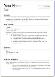 The most commonly used resume format, a chronological resume is easy to read and easy to update. Updated Resume Templates 2019 Vincegray2014