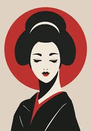 Vectores de Samurai geisha, imágenes vectoriales