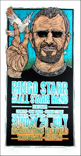Ringo Starr and His All-Starr Band Original Signed Silkscreen Concert Poster