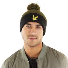 Bobble Beanie Lyle And Scott Hat And Scarf Set Lyle Scott Cable Hat/scarf  Set Dark