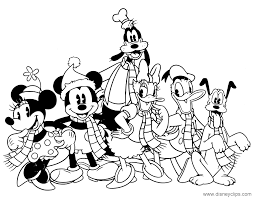 Baby mickey mouse and friends coloring pages. Coloring Page Of Classic Mickey Mouse And Friends Mickeymouse Classicmickey Christmas Coloring Pages Disney Coloring Pages Coloring Pages