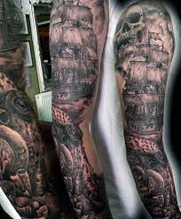 The nautical tattoo tells a story. Top 37 Sailor Sleeve Tattoo Ideas 2021 Inspiration Guide