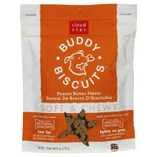 15 38 22 00 Cloud Star Soft Chewy Buddy Biscuits Dog Treats Peanut Butter Madness 6 Ounce Pouches Peanut Butter Dog Treats Buddy Biscuits Soft Dog Treats