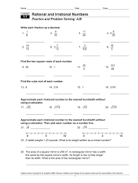 Decimal representation of rational numbers. Rational And Irrational Numbers