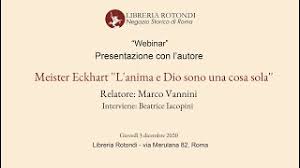 Presto per dire che abbiamo vinto, ma siamo… Meister Eckhart L Anima E Dio Sono Una Cosa Sola Relatore Marco Vannini Con Beatrice Iacopini Youtube