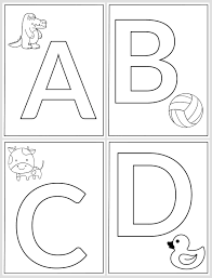 Alphabet Coloring Pages - 26 Free Printables for Learning Letters