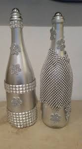 Metallic Vintage Wine Bottles Alte Flaschen Basteln Mit Flaschen Diy Weinflasche