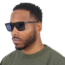 Tom Ford Fletcher Blue Square Men's Sunglasses FT0832 01V 57 FT0832 01V 57  889214218650