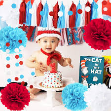 Posthumously awarded a star on the hollywood walk of fame at 6600 hollywood blvd., on what would have been his 100th birthday (march 11, 2004). Dr Seuss Cat In The Hat Party Bridal Shower Decorations Turquoise White Red Tissue Pom Pom Polka Dot Ballons Tissue Paper Fans For Dr Suess Decorations Baby Shower Decorations Birthday Decorations Qian S Party Event