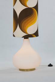 H 19 cm x diamètre 27 cm. Mobelagentur Alge Id 131 70iger Jahre Lampe Weiss Orange Braun