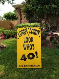 Lordy lordy look whos 40 birthday koozies favors can. Flamingos 2 Go 40th Birthday Decorations Birthday Gag Gifts Birthday Fun