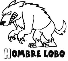 Hombre Lobo Para Colorear