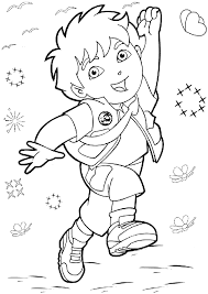 Please view in the left of picture, there are many color you can use them to tinge for your picture. Free Printable Diego Coloring Pages For Kids Cartoon Coloring Pages Halloween Coloring Pages Free Coloring Pictures