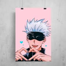 RedCloud Gojo Satoru Jujutsu Kaisen Anime Wall Poster of Size 12x18 inch  for Adhesive Tape Attached Wall Decor Posters, Music Posters, Wall Art For  ...