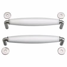 Ikea Lindsdal 2pc Kitchen Cabinet Handle Pulls White Porcelain Griffe 400 702 32 Ikea Kitchen Drawers Ikea Kitchen Design Kitchen Cabinet Handles