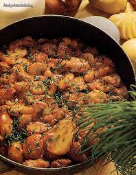 It's obviously a 20th century version of a 19th century favorite, since back then they didn't have bouillon cubes or evaporated milk! Swedish Sausage Dish Recipereminiscing