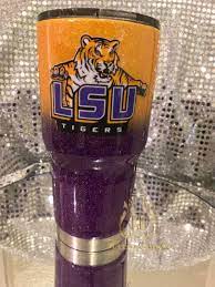 Lsu Glitter Stainless Steel Tumbler Krave Designs Custom Gifts Online Store Powered By Storenvy