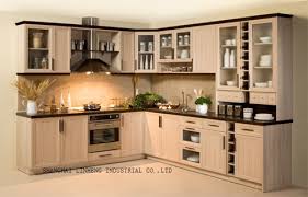 modern solid wood kitchen cabinet (lh