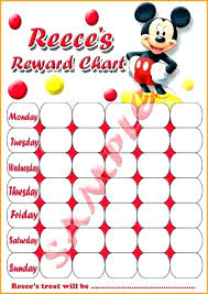 Printable Potty Training Chart Mickey Mouse Best Picture