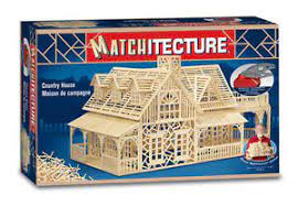 Bauen sie das haus der streichhölzer mit ihren eigenen händen, wie die echte, beginnen sie mit der grundlegung. Matchitecture Country House Streichholz Modell Konstruktion Handwerk Set Ebay