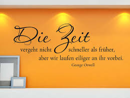 Wandtattoo Die Zeit Vergeht Nicht Schneller Als Früher
