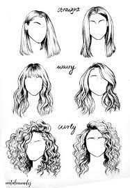 Hairstyle Drawing Reference Curly Hairstyle Drawing Reference Hair Illustration How To Draw Hair Hair Sketch