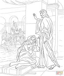 Jesus Heals A Man By The Pool Coloring Page Coloring Home