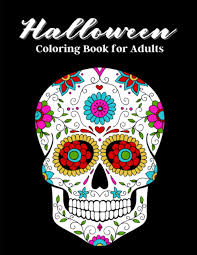 Hallowween by jasmine becket griffith. Halloween Coloring Book For Adults Spooky Fun And Relaxing Coloring Pages Skeleton Journals Joyful 9798687643153 Amazon Com Books